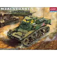Expressz kézbesítés Academy 13269 U.S. M3A1 STUART LIGHT TANK 1 35